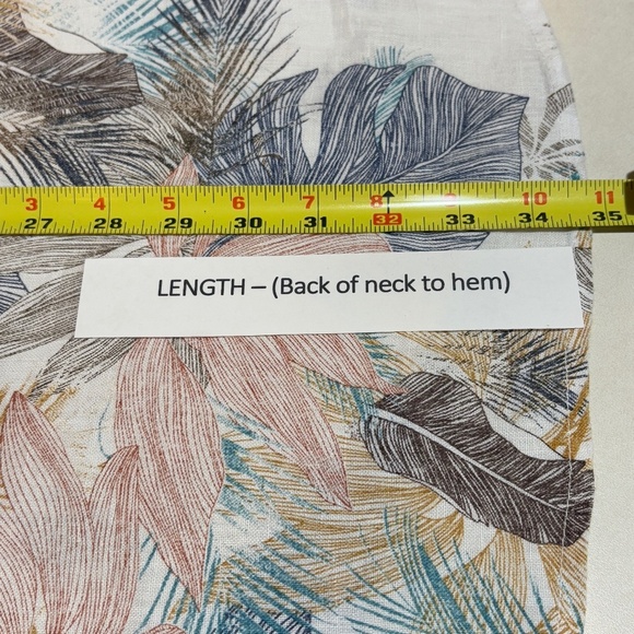 ROSEMARINE Women Linen ButtonUp Shirt Tunic Sz M Beachy Coastal Breathable Italy - Picture 13 of 13